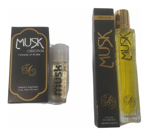 1 Musk Extracto + 1 Musk Locion Pack Original Distr Oficial