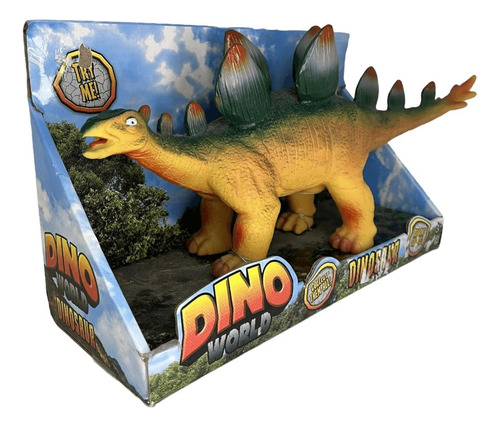 Dinosaurio Stegosaurus - Dino World Con Sonido Kreker E.full