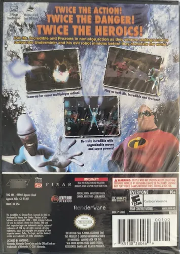 Sellado - The Incredibles - Rise Of The Underminer Gamecube