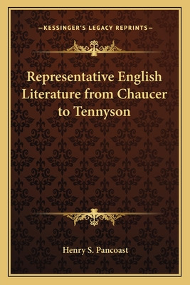 Libro Representative English Literature From Chaucer To T...