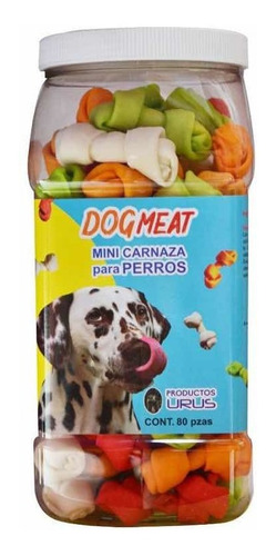 Carnaza Hueso Para Perro ¨2-3¨ Mayoreo 3 Vitroleros De 80 Pz