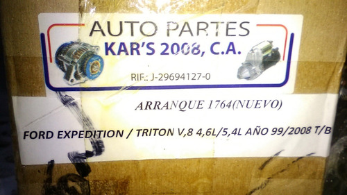 Arranque Arr-1764 / Ford Expedition Triton V8 - 4.6 5.4