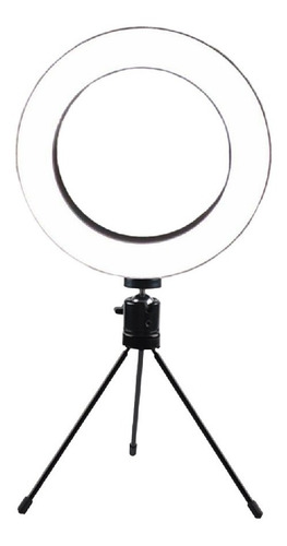 Imagen 1 de 9 de Aro De Luz Led 16 Cm Con Trípode Suzuki Time