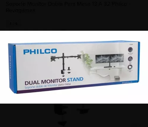 SOPORTE MONITOR DOBLE PARA MESA 13” A 32” - Philco Chile