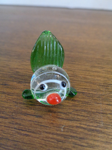 Imagen 2 de 4 de Antigua Estatuilla Pez Miniatura De Cristal De Murano