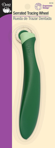 Rueda De Rastreo Ergonómica Dentada, Verde