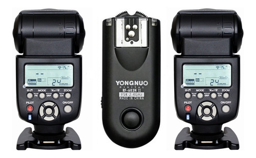 Kit Yongnuo 2 Flashes Yn-560iii Radio Rf-603ii P Nikon Envío