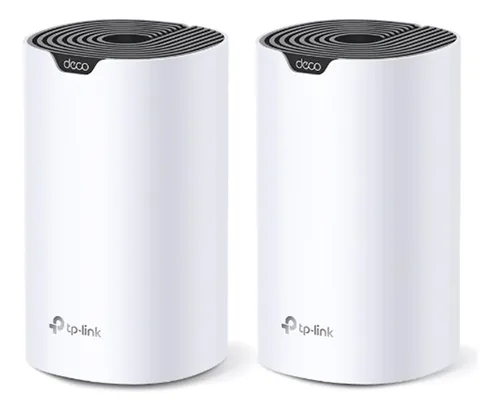 comprar Kit Com 2 Unidades Roteador Wi-fi Mesh Tp-link Deco S7 Dual Band Ac1900 Gigabit 1900mbps 3x3 Mu-mimo Bivolt 110v\u002F220v Cor Branco