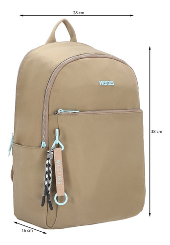 Mochila Para Mujer Westies Beige Hbgersendre3we Beige Liso