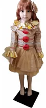 Comprar Azulina Disfraz Eso It Pennywise Niña Payasa Halloween Miedo Terror Niños Escolar 