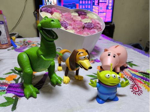 Lote Toy Story, Ham, Slinky, Marcianito Y Rex Básicos 