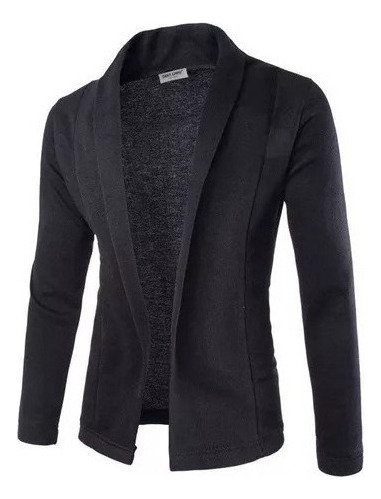 Hombre Blazer, Cárdigan, Manga Larga, Slim Fit, Suéter