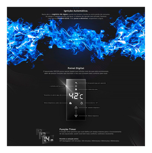 Aquecedor Komeco Ko 26sl Prata Decor Edition Wifi Bivolt Glp Prateado Glp