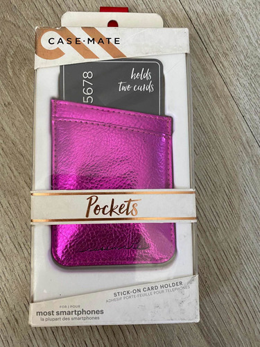 Porta Tarjetas Case Mate Pockets Fucsia