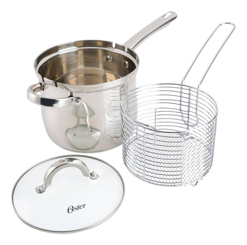 Set Freidora Sangerfield Acero Inoxidable 3,7 Litros Oster