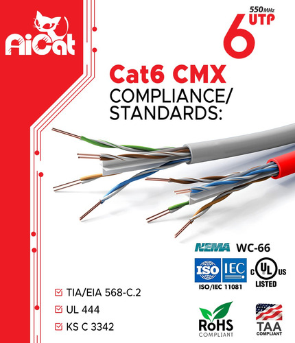 Cable Ethernet Aicat Cat6 Direct Burial Para Exteriores, ...