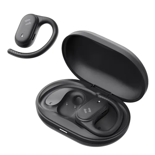 Fone de Ouvido Havit Ovisfit 02A Open-Ear Bluetooth, Para Corrida e Academia, com Bateria Longa 64h e Resistência IPX5, 