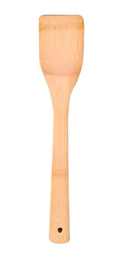 Imagen 4 de 10 de Set De 4 Utensilios Bambú Pinza, 2 Espátulas Y Cuchara