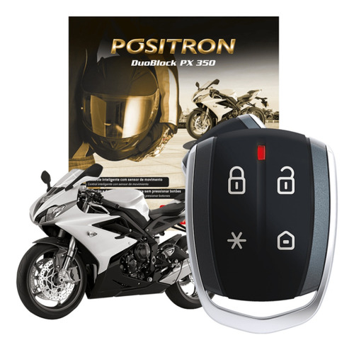 Alarma Moto Positron Duoblock Px 350 G8  - Audio Baires