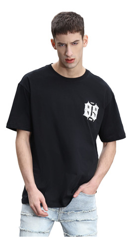 Logeqi® Hombres Camiseta Estampada Números Y Letras
