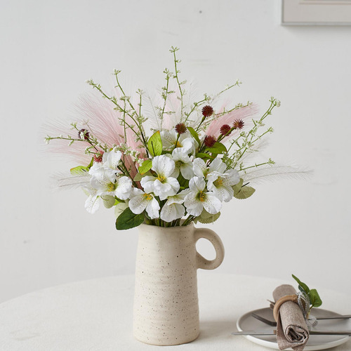Buquê De Lírios Artificiais, Buquê Floral Elegante De