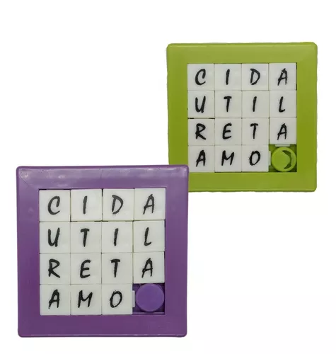 Kit 20 Quebra Cabeça Racha Cuca Letras e Números Lembrancinhas