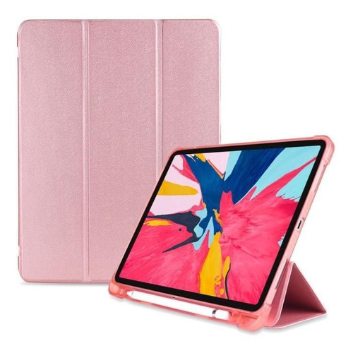 Imagen 1 de 5 de Carcasa Funda Inteligente Carcasa Rosa Para iPad Pro 11