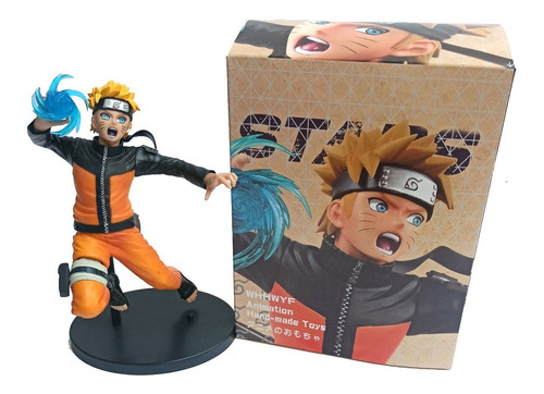 Naruto Figura De Naruto Uzumaki Con Base Y Caja Importada