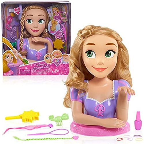 Disney Just Play - Cabezal De Estilo Rapunzel Princess Delu