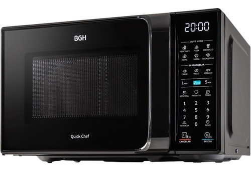 Imagen 2 de 7 de Microondas Bgh B120dn20 20 Litros 700 Watts Digital Negro
