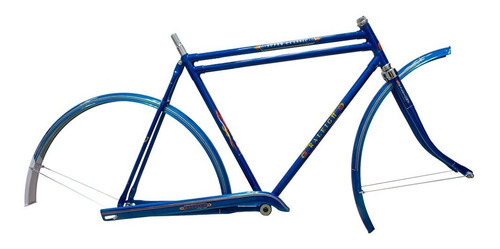 Cuadro Bicicleta R28 Salpicaderas Cubrecadena Azul Mybikemx