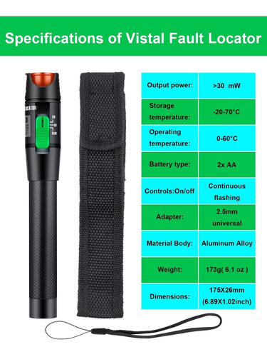 Fyboptwu Localizador Visual Fallo Mw Km Vfl Conector In