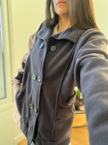 Saco Tapado Polar De Mujer En Talles Grandes /campera Trench