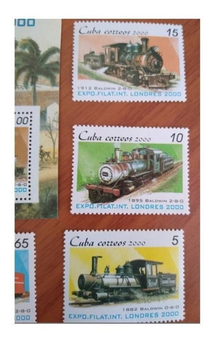 Imagen 3 de 3 de Estampillas Cuba Expo Filatélica Internacional Londres 2000