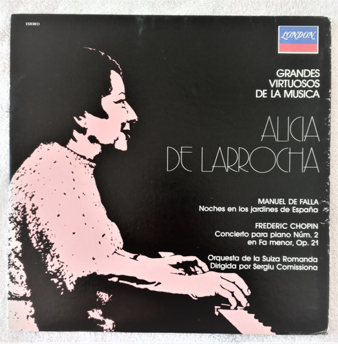 Alicia De La Rocha Lp Manuel De Falla Federico Chopin Piano
