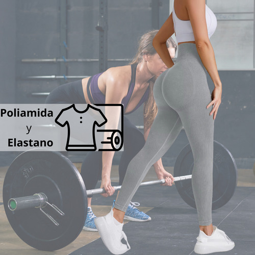 Deportiva Calza Levanta Cola Larga Sin Costura Anticelulitis