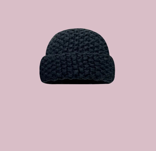 Gorro De Invierno Cálido Con Gorro De Punto Para Mujer