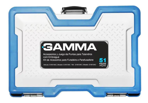 Kit Acessorios Parafusadeira Furadeira Gamma G19513 51 Peças