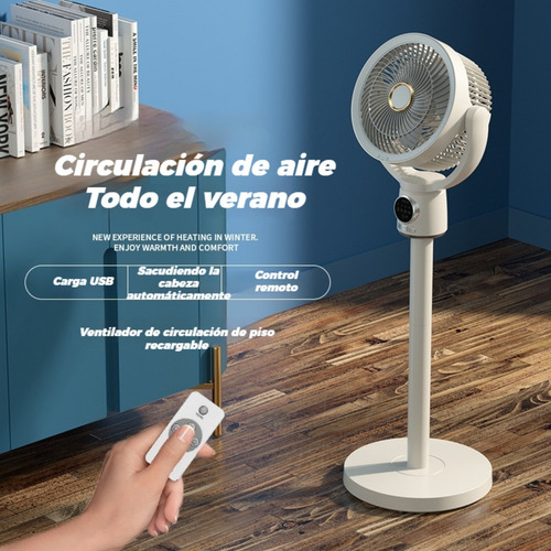Ventilador De Piso O Mesa 2 En 1 Con Control Remoto, Tempori