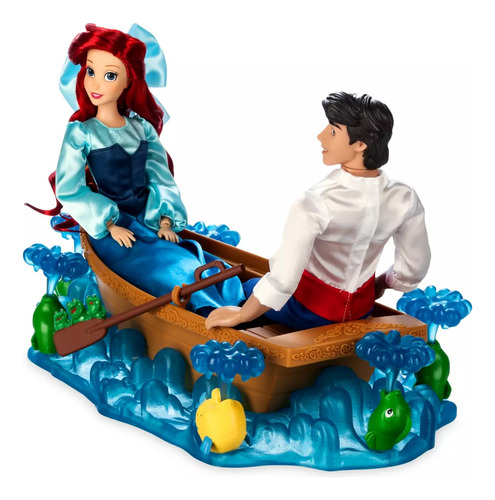 Set Ariel Y Eric Canoa Sirenita Disney Store 2024