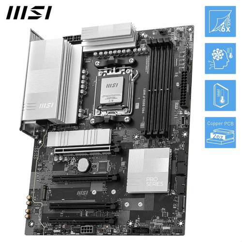 Placa Base Msi Pro B850-p Wifi, Atx, Compatible Con Amd Ryze