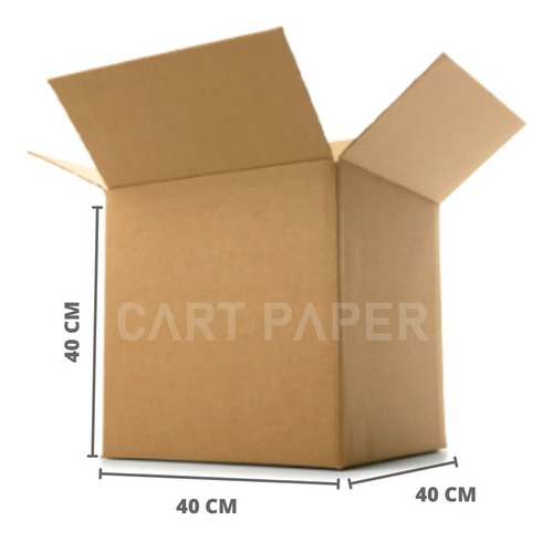 Imagen 1 de 4 de Cajas De Mudanza 40x40x40 /pack 5 Cajas De Carton/cart Paper