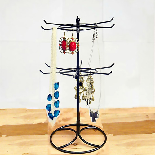 Estante Giratorio De Joyería Negro