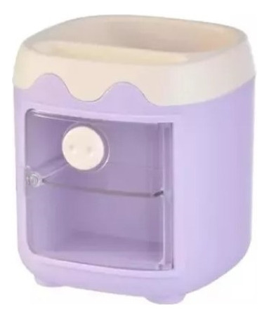 Organizador Mesa Pastel Con Compartimiento Kawaii 