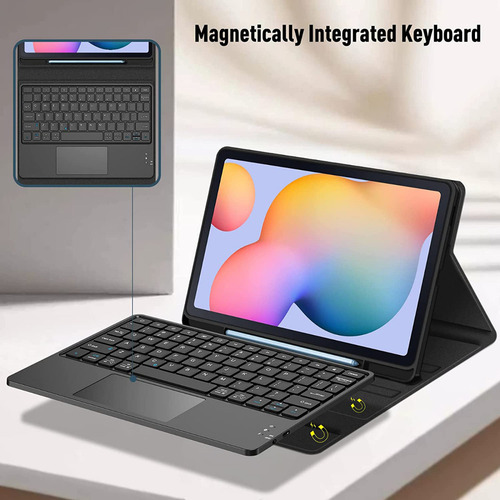 A Capa Com Teclado E Mouse + Caneta Para Galaxy Tab S6 Lite