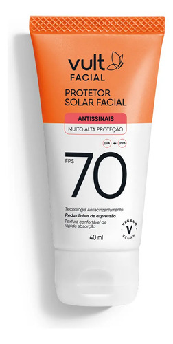 Protetor Solar Facial Antissinais Fps 70 40ml