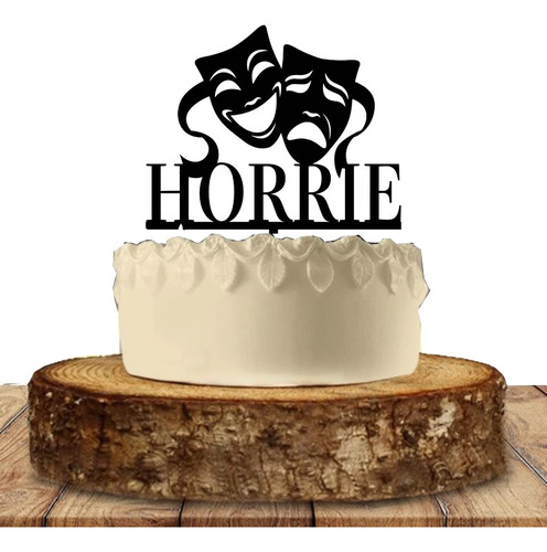 Cake Topper Adorno Torta - Teatro Mascaras Personalizado