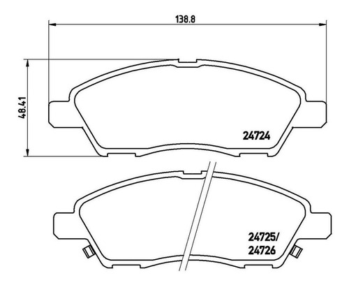 Imagen 2 de 5 de Balatas Brembo (d) Low Nissan Versa 12-18 March 11-17 Note