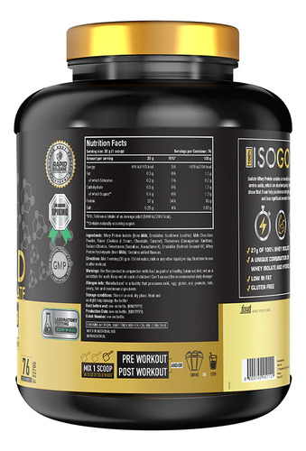 Iso Gold Protein 5lbs - One Science