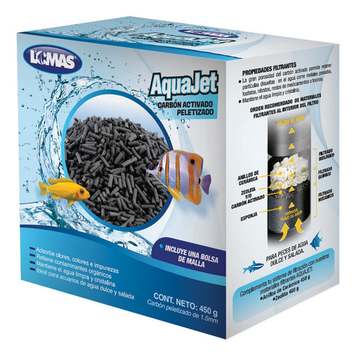 Carbón Activado Aquajet Para Peces